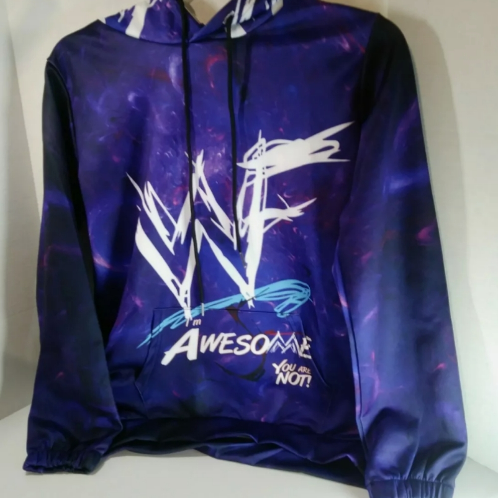 Cosplay Boy's Sz XLg Purple With Multicolored 3D Graphic Hoodie Sweatshirt